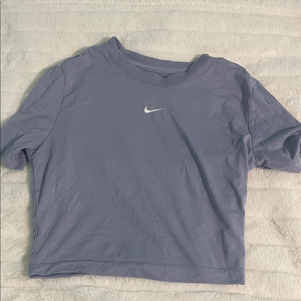 Nike Women's Blue Crop Top